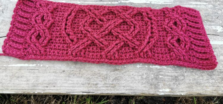 Do.13 oktober: Kabels Haken voorbeeld gehaakte kabels in rood